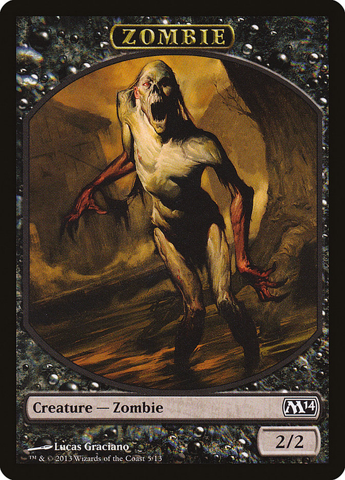 Zombie Token [Magic 2014 Tokens] | Good Games Cannington