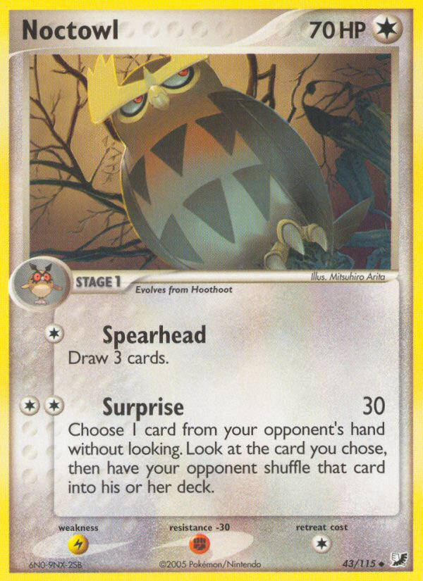 Noctowl (43/115) [EX: Unseen Forces] | Good Games Cannington
