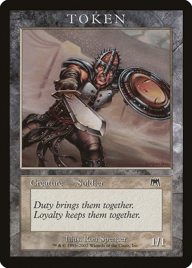 Soldier Token [Magic Player Rewards 2002] | Good Games Cannington