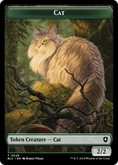 Elemental // Cat Double-Sided Token [Bloomburrow Commander Tokens] | Good Games Cannington