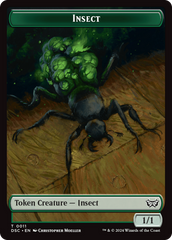Insect (0011) // Ooze (0014) Double-Sided Token [Duskmourn: House of Horror Commander Tokens] | Good Games Cannington