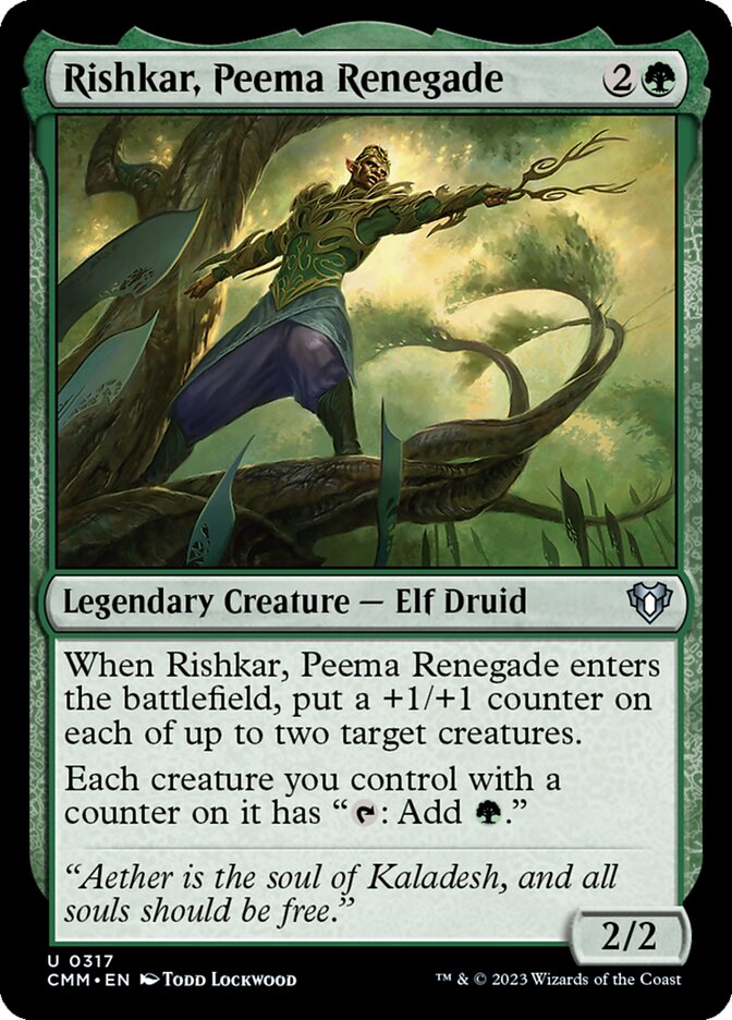 Rishkar, Peema Renegade 317/451 (Commander Masters)  | Good Games Cannington