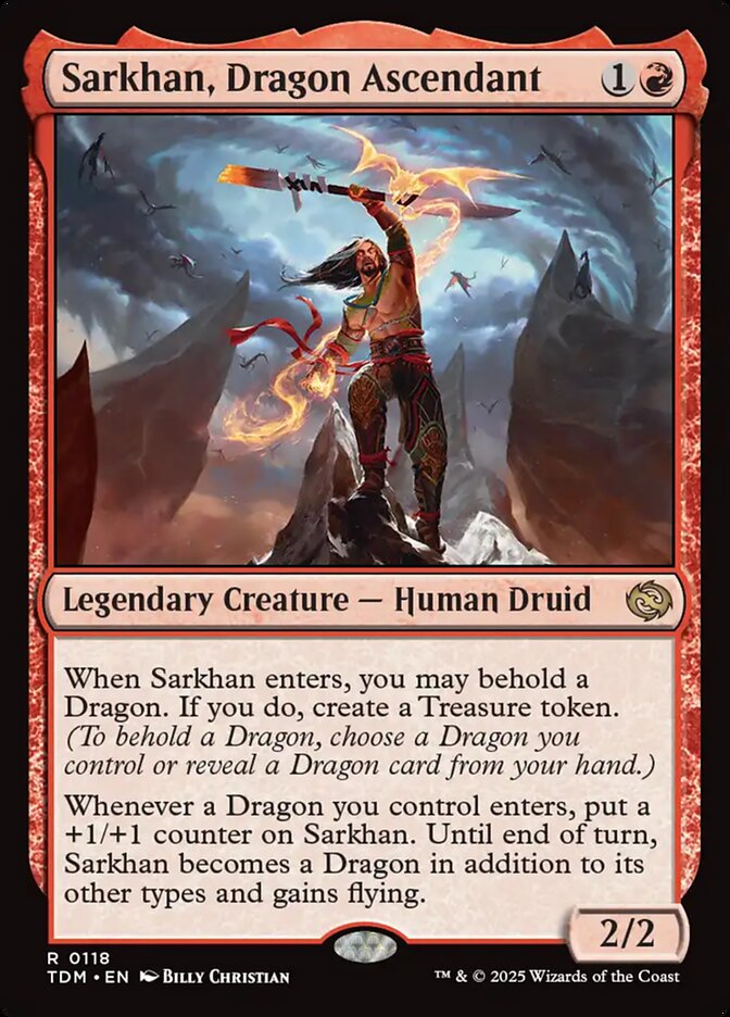 Sarkhan, Dragon Ascendant 118/291 (Tarkir: Dragonstorm)  - Foil | Good Games Cannington