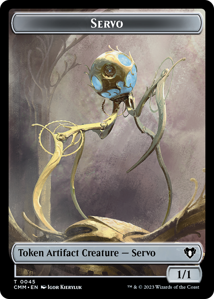 Servo // Elephant Double-Sided Token [Commander Masters Tokens] | Good Games Cannington
