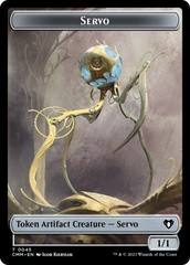 Servo // Elephant Double-Sided Token [Commander Masters Tokens] | Good Games Cannington
