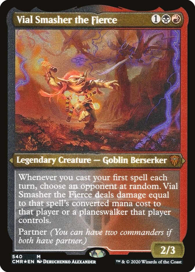 Vial Smasher the Fierce (Etched) [Commander Legends] | Good Games Cannington
