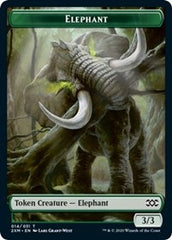 Elephant // Marit Lage Double-Sided Token [Double Masters Tokens] | Good Games Cannington