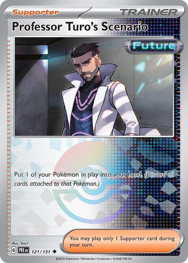 Professor Turo's Scenario (121/131) (Poke Ball Pattern) [Scarlet & Violet: Prismatic Evolutions] | Good Games Cannington