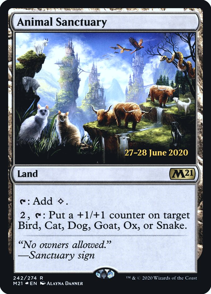 Animal Sanctuary [Core Set 2021 Prerelease Promos] | Good Games Cannington