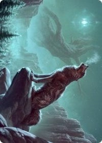 Sarulf's Packmate Art Card [Kaldheim Art Series] | Good Games Cannington