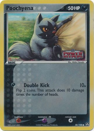Poochyena (58/108) (Stamped) [EX: Power Keepers] | Good Games Cannington