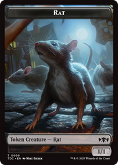 Human // Rat Double-Sided Token [Tarkir: Dragonstorm Commander Tokens] | Good Games Cannington