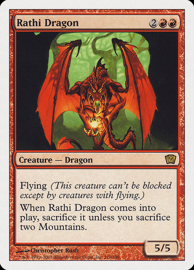 Rathi Dragon (9th Edition) [Oversize Cards] | Good Games Cannington