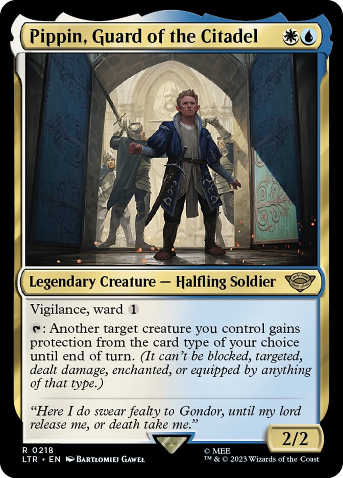 Pippin, Guard of the Citadel 218 (Universes Beyond: The Lord of the Rings: Tales of Middle-earth)  | Good Games Cannington