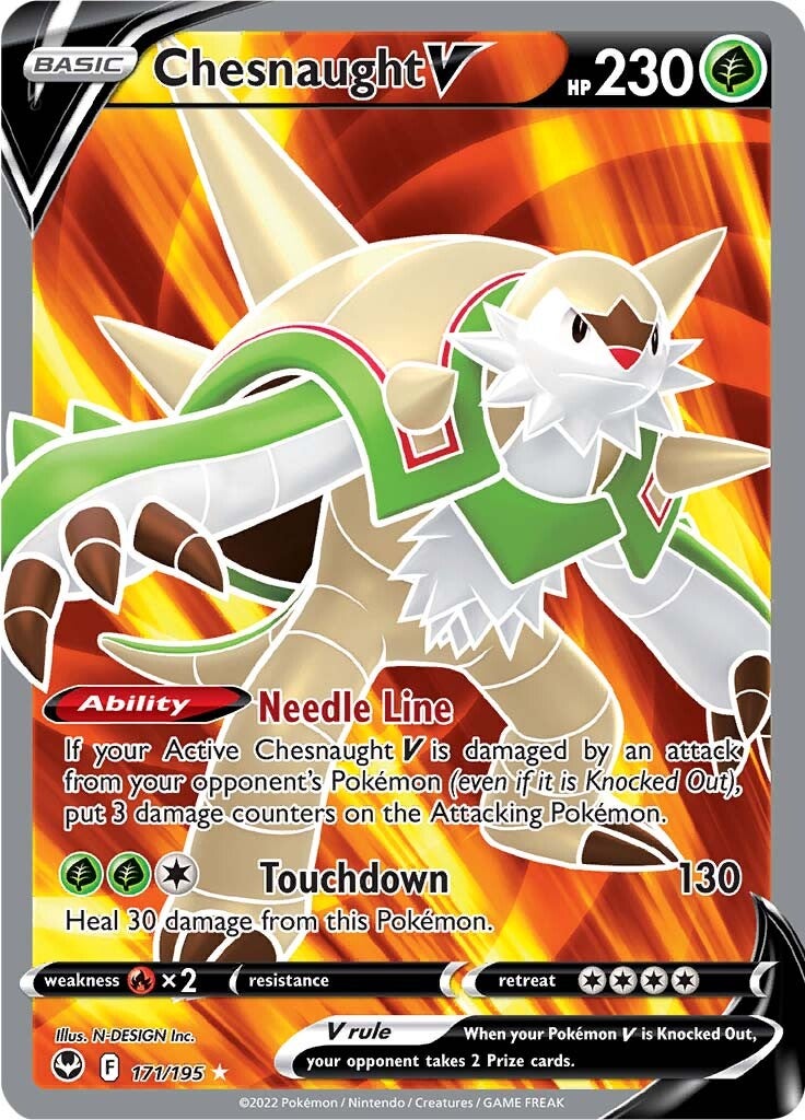 Chesnaught V (171/195) [Sword & Shield: Silver Tempest] | Good Games Cannington