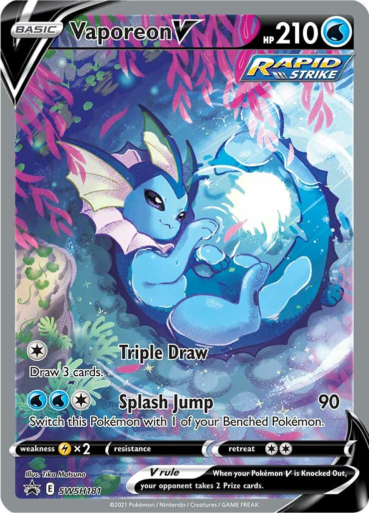 Vaporeon V (SWSH181) [Sword & Shield: Black Star Promos] | Good Games Cannington