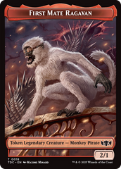 First Mate Ragavan // Treasure Double-Sided Token [Tarkir: Dragonstorm Commander Tokens] | Good Games Cannington