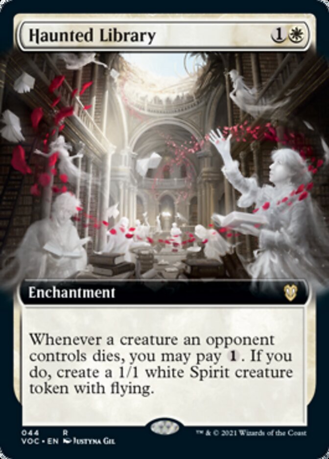 Haunted Library (Extended Art) [Innistrad: Crimson Vow Commander] | Good Games Cannington