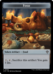 Assassin // Food Double-Sided Token [Outlaws of Thunder Junction Commander Tokens] | Good Games Cannington