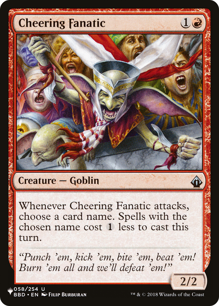 Cheering Fanatic [The List] | Good Games Cannington
