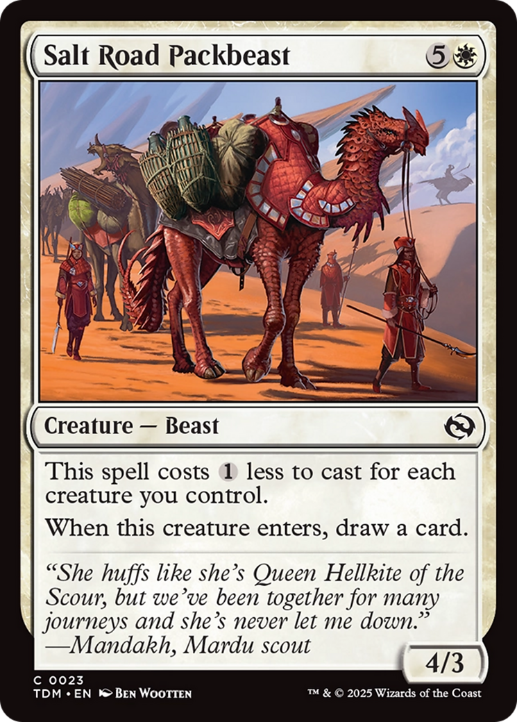 Salt Road Packbeast [Tarkir: Dragonstorm] | Good Games Cannington