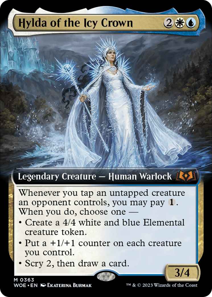 Hylda of the Icy Crown (Extended Art) [Wilds of Eldraine] | Good Games Cannington