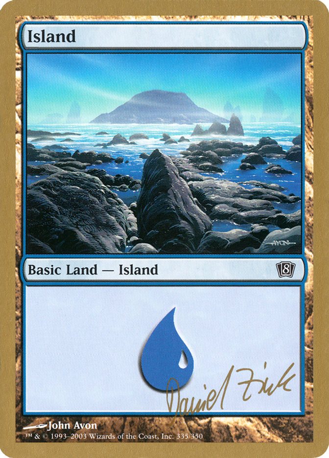 Island (dz335) (Daniel Zink) [World Championship Decks 2003] | Good Games Cannington