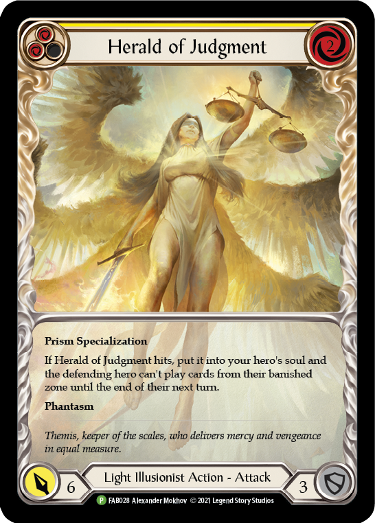 Herald of Judgment [FAB028] (Promo)  Rainbow Foil | Good Games Cannington