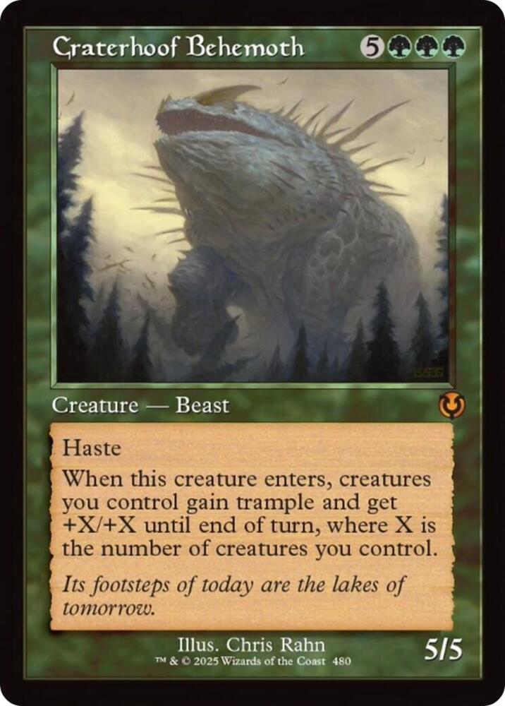 Craterhoof Behemoth Retro Frame 480 (Innistrad Remastered)  | Good Games Cannington