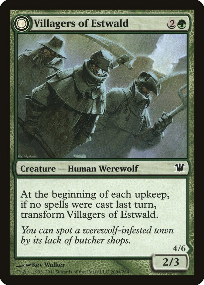 Villagers of Estwald // Howlpack of Estwald [Innistrad] | Good Games Cannington