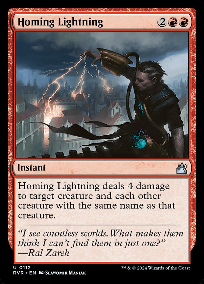 Homing Lightning 112/291 (Ravnica Remastered)  - Foil | Good Games Cannington