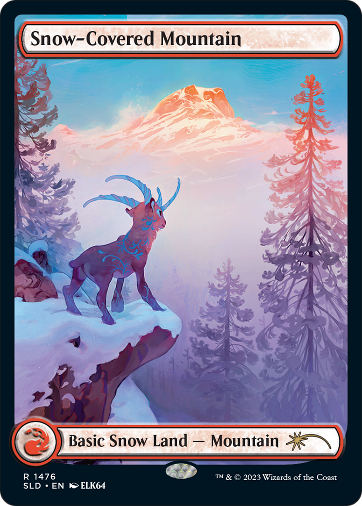 Snow-Covered Mountain (1476) [Secret Lair Drop Series] | Good Games Cannington