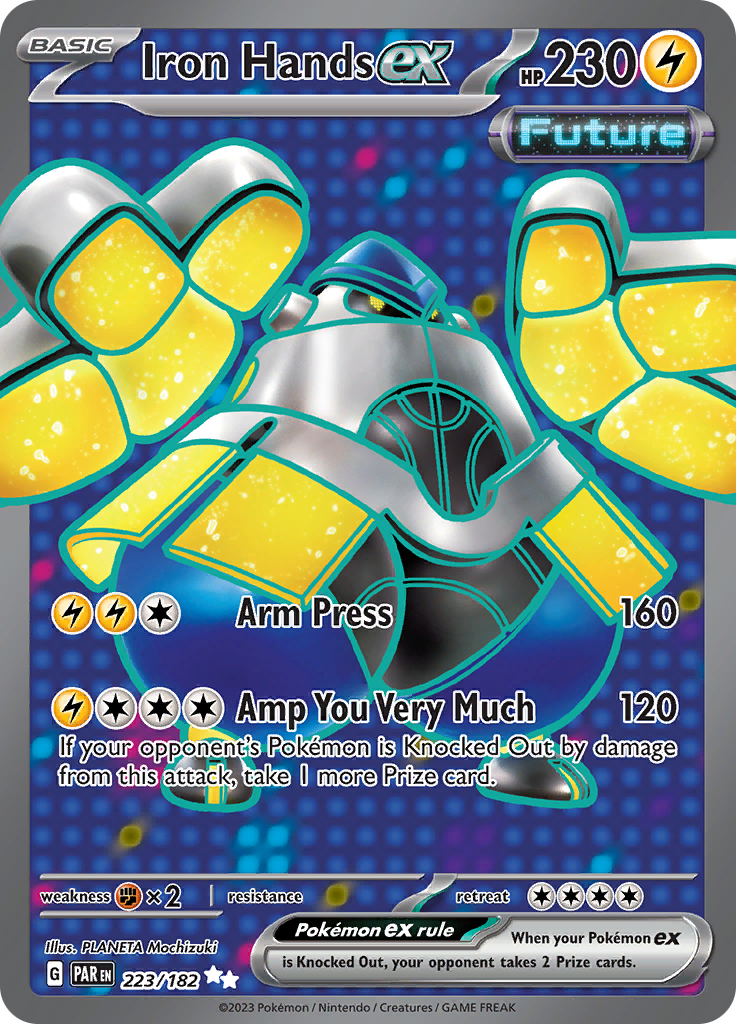 Iron Hands ex (223/182) [Scarlet & Violet: Paradox Rift] | Good Games Cannington