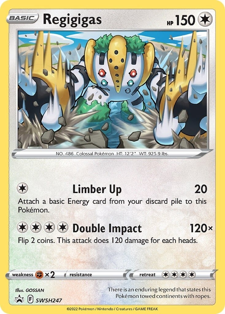 Regigigas (SWSH247) [Sword & Shield: Black Star Promos] | Good Games Cannington
