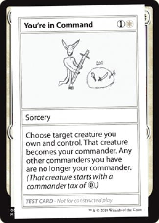 You're in Command (2021 Edition) [Mystery Booster Playtest Cards] | Good Games Cannington