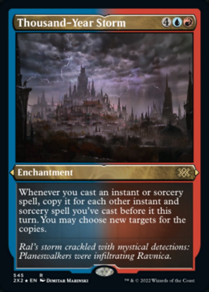 Thousand-Year Storm (Foil Etched) [Double Masters 2022] | Good Games Cannington