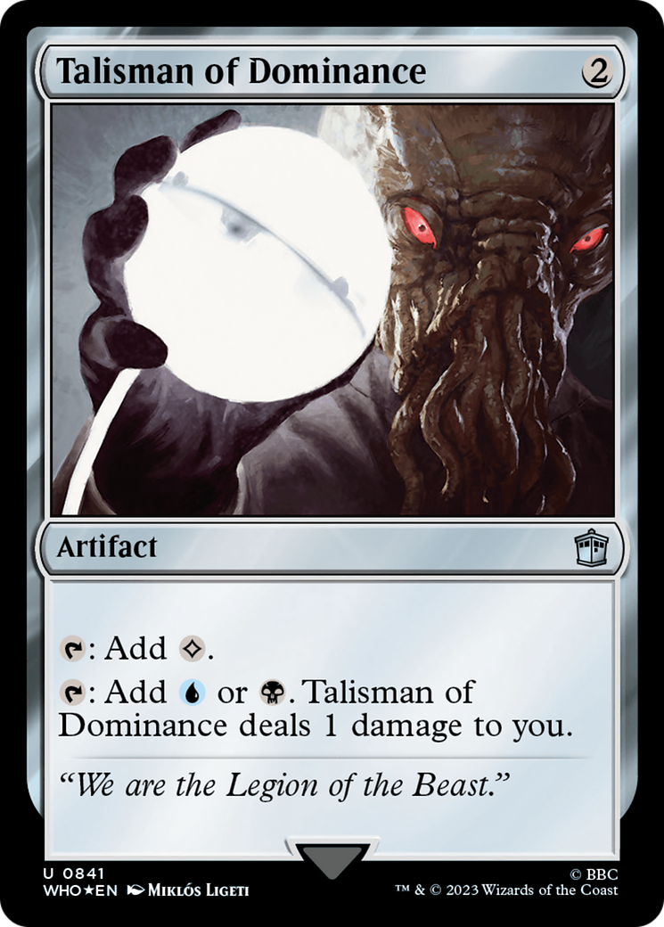 Talisman of Dominance (Surge Foil) [Doctor Who] | Good Games Cannington
