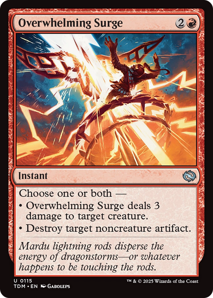 Overwhelming Surge [Tarkir: Dragonstorm] | Good Games Cannington