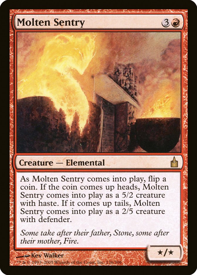 Molten Sentry 136/306 (Ravnica: City of Guilds)  | Good Games Cannington