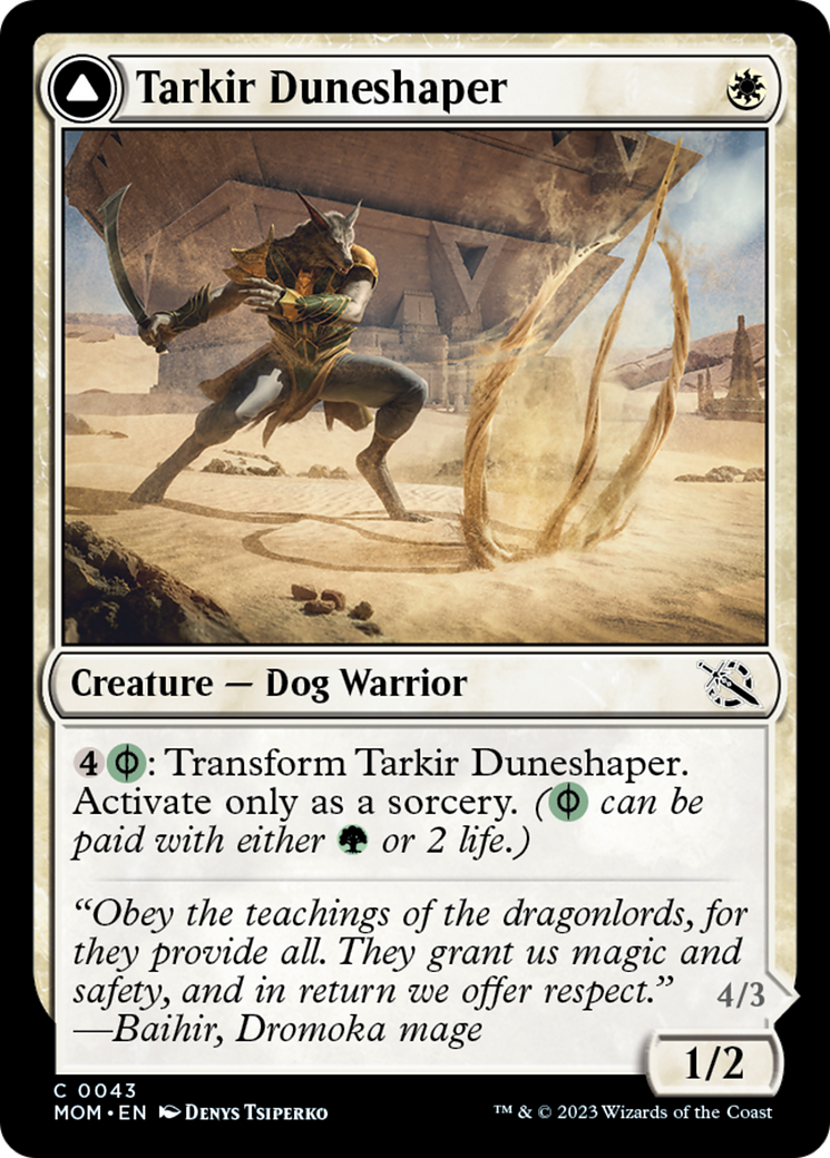 Tarkir Duneshaper // Burnished Dunestomper [March of the Machine] | Good Games Cannington