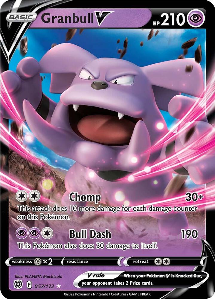 Granbull V (SWSH09: Brilliant Stars)  - Holofoil | Good Games Cannington