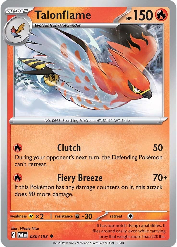 Talonflame (030/193) [Scarlet & Violet: Paldea Evolved] | Good Games Cannington