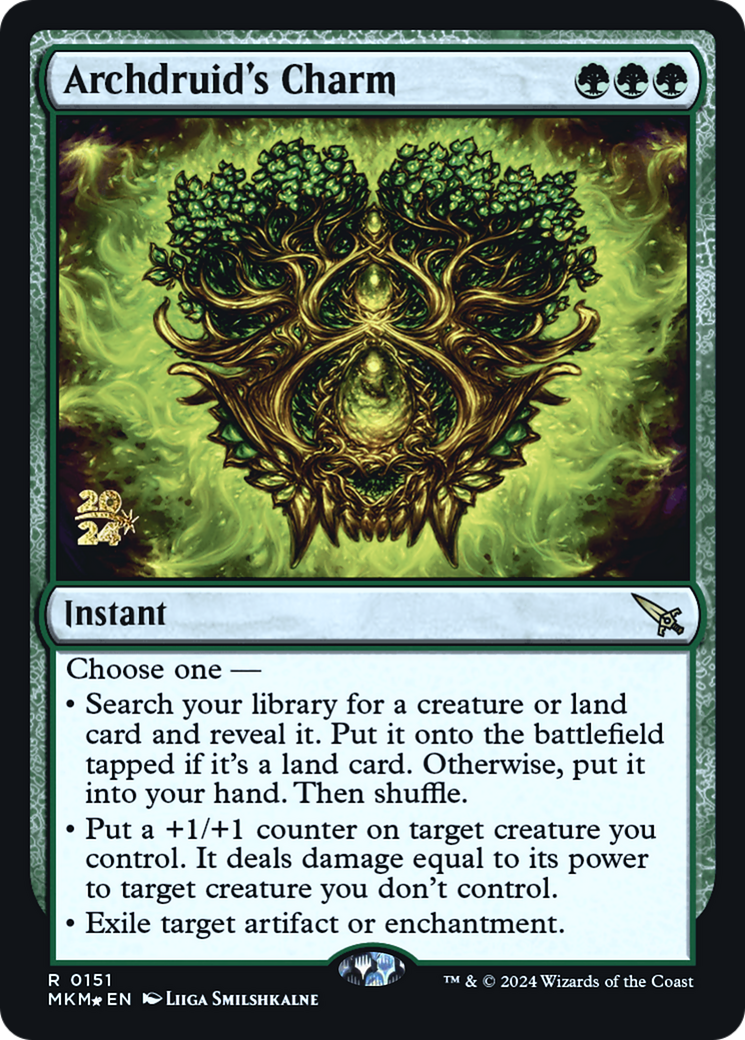 Archdruid's Charm [Murders at Karlov Manor Prerelease Promos] | Good Games Cannington