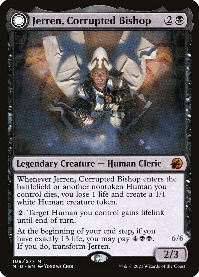 Jerren, Corrupted Bishop // Ormendahl, the Corrupter 109/277 (Innistrad: Midnight Hunt)  - Foil | Good Games Cannington