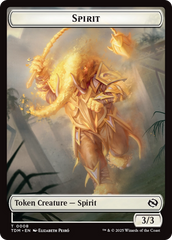 Spirit (0008) // Spirit (0009) Double-Sided Token [Tarkir: Dragonstorm Tokens] | Good Games Cannington