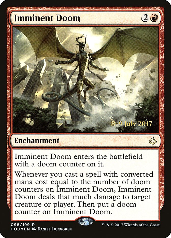 Imminent Doom [Hour of Devastation Prerelease Promos] | Good Games Cannington