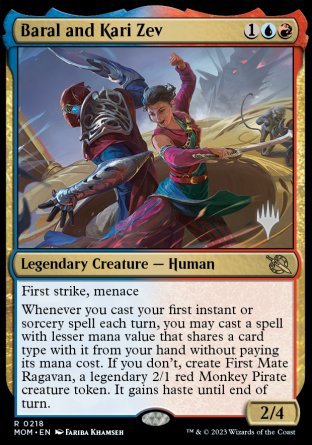 Baral and Kari Zev (Promo Pack) [March of the Machine Promos] | Good Games Cannington