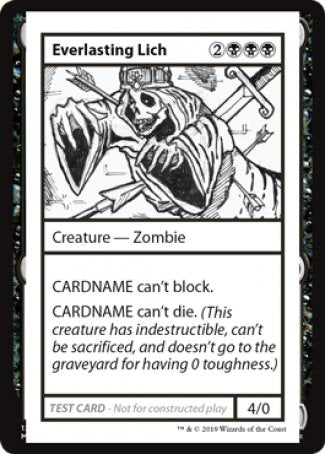 Everlasting Lich (2021 Edition) [Mystery Booster Playtest Cards] | Good Games Cannington