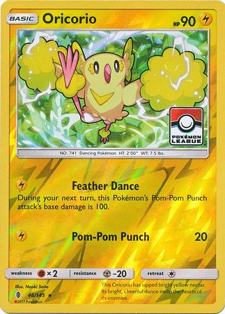 Oricorio (46/145) (League Promo) [Sun & Moon: Guardians Rising] | Good Games Cannington