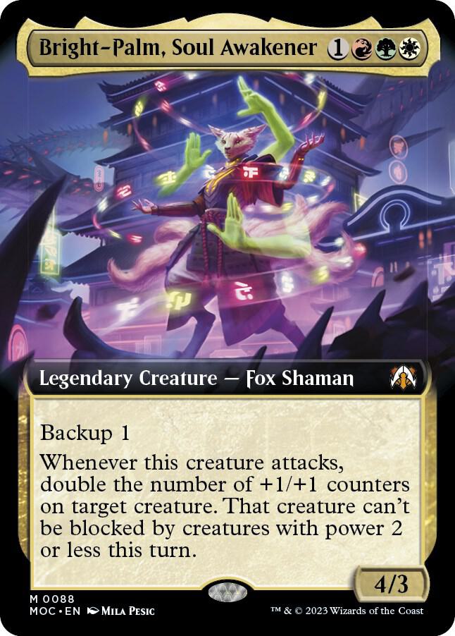 Bright-Palm, Soul Awakener 88/444 (Commander: March of the Machine)  - Extended Art | Good Games Cannington